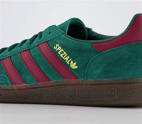 adidas handball spezial green burgundy & gum|Burgundy .